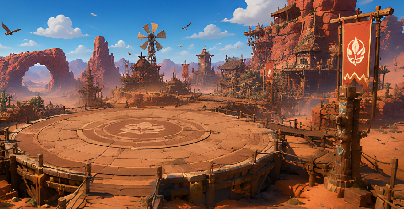 Sunbaked Outback arena concept