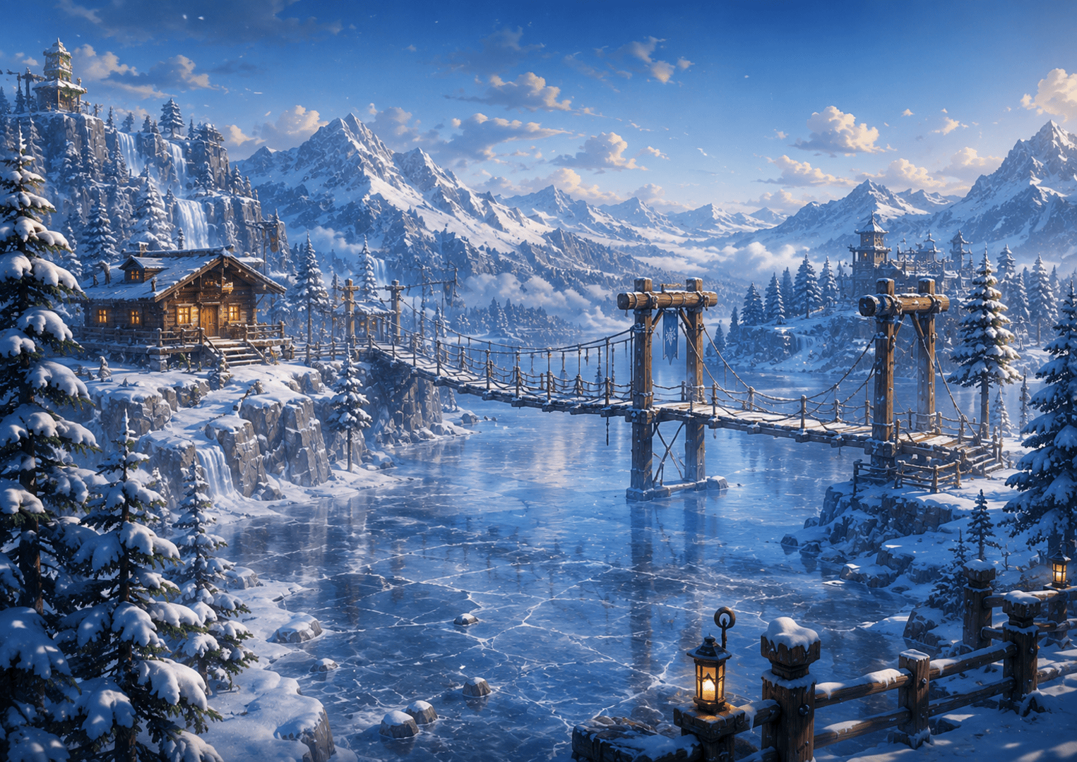 Frostpine Ridge game arena presentation