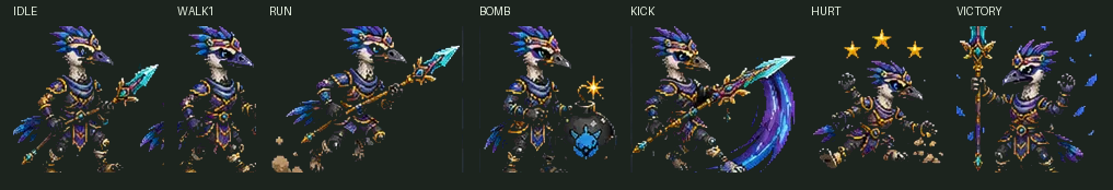 Atlas pixel sprite