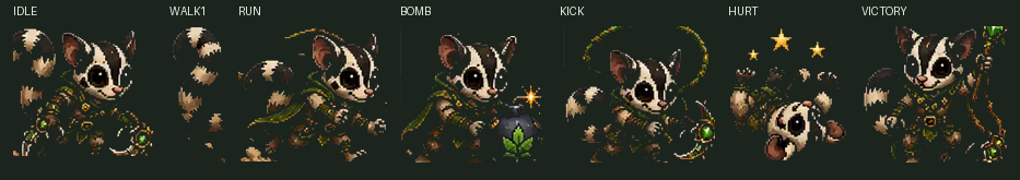 Banjo pixel sprite