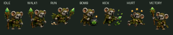 Koda pixel sprite