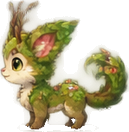 Mosslet, a green baby Faefera creature