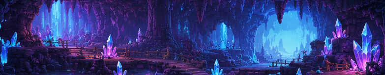 Illustrated Crystal Caverns artwork