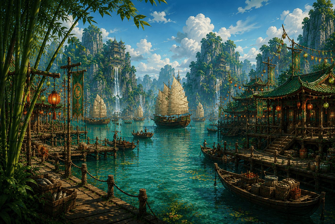 MegaBlast Mayhem Bamboo Harbor arena