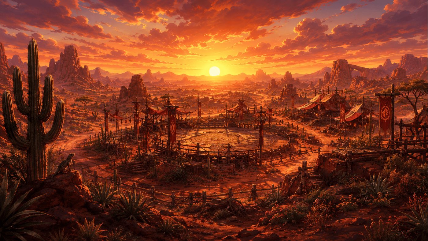 MegaBlast Mayhem Sunbaked Outback arena