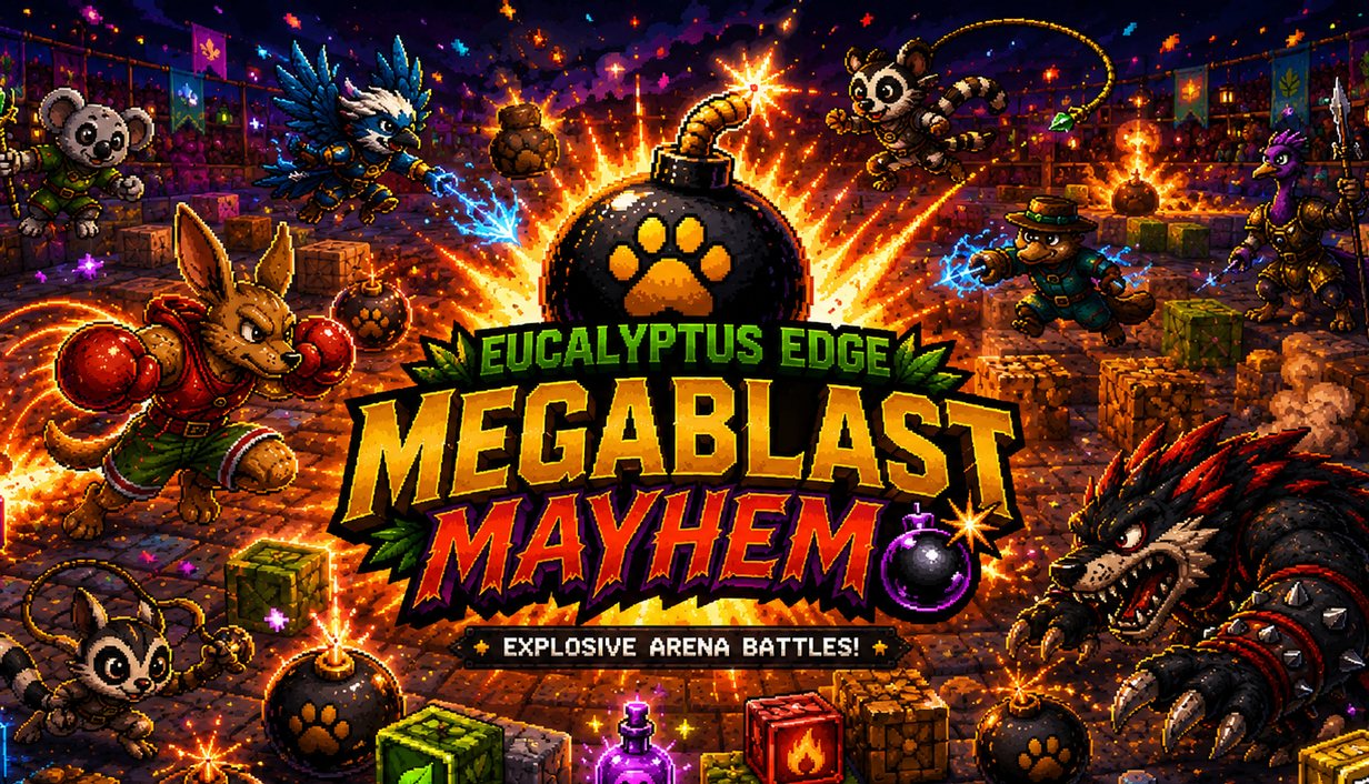 MegaBlast Mayhem festival arena artwork