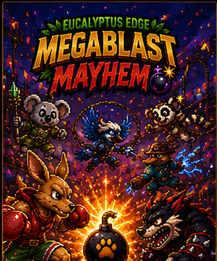 MegaBlast Mayhem vertical festival artwork